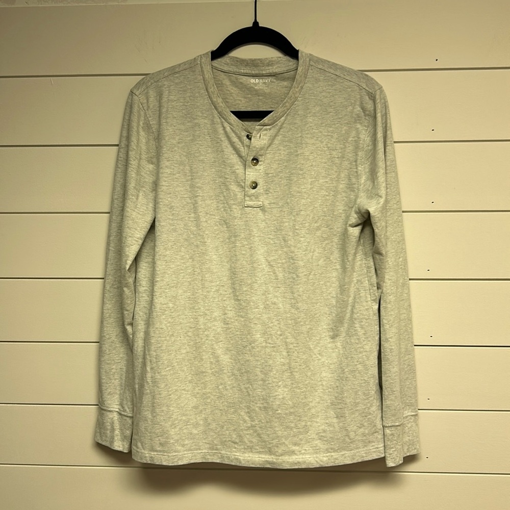 Old Navy Soft Washed Cotton Blend Henley